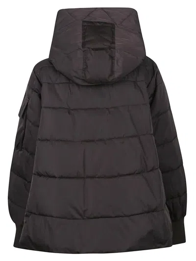 Pinko Doudoune À Capuche En Tissu Technique In Black