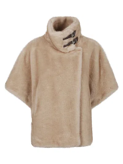 Pinko Beige Bedside Table Hood In Gold