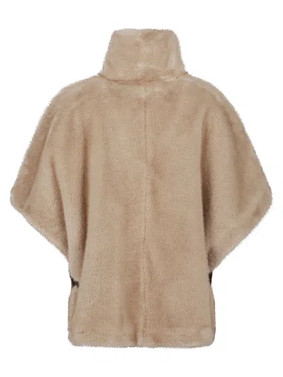 Pinko Beige Bedside Table Hood In Gold