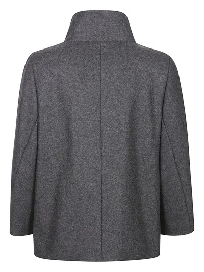 Fay High Collar Long Sleeve Jacket Design In Gray