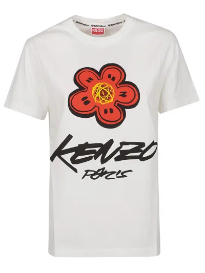 Kenzo T-shirt In Cotone Bianco  Donna In White