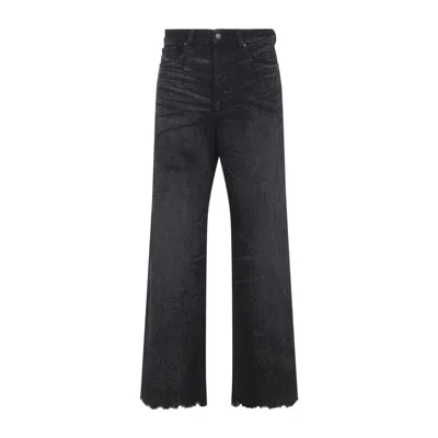 Diesel Jeans Dalla Gamba Ampia In Denim Nero  Donna In Black