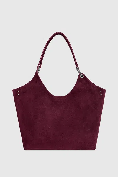 Rebecca Minkoff Extra Large Leather Tote Bag In Purple