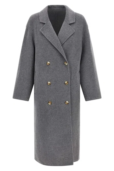 Loulou De Saison 'borneo' Coat In Gray