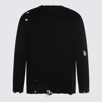Moschino Couture Black Wool Sweatshirt In Black