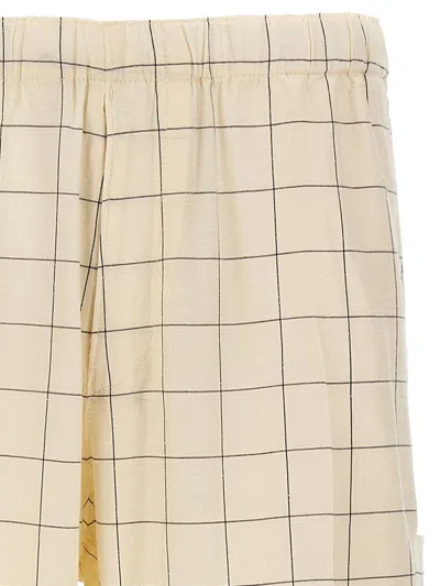 Undercover All-over Checkered Pants With Elastic Waistband In Multi