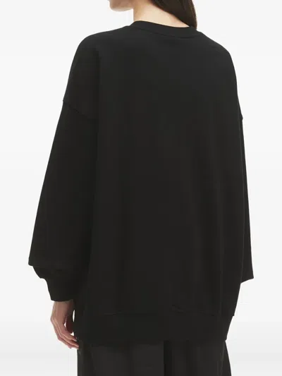 Fingercroxx Logo-patch Sweatshirt In Black