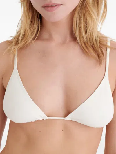 Eres Mouna Triangle Bikini Top In White