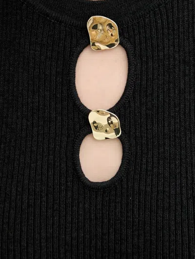 Sessun Ribbed Top In Black