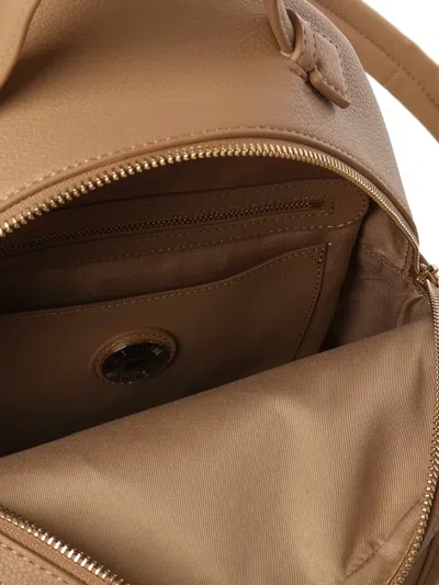 Love Moschino Backpack With Large Logo In Nude
