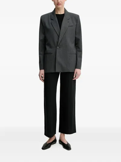 Won Hundred Single-button Long-sleeve Jacket In Gray