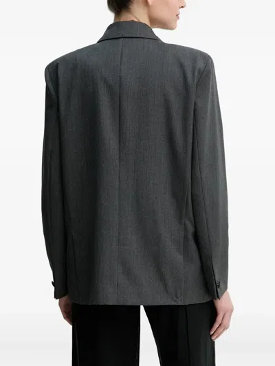 Won Hundred Single-button Long-sleeve Jacket In Gray