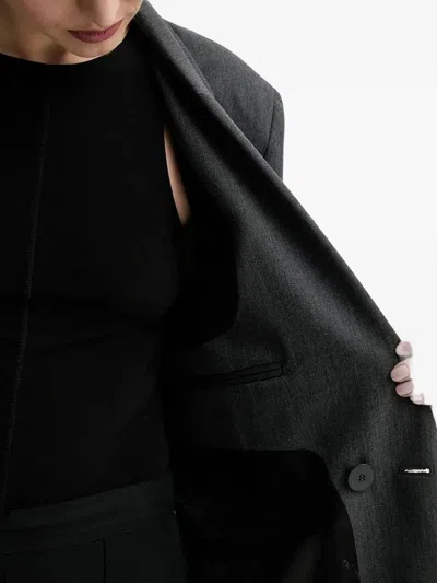 Won Hundred Single-button Long-sleeve Jacket In Gray