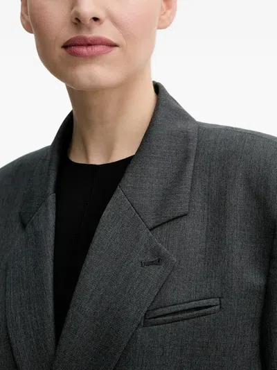 Won Hundred Single-button Long-sleeve Jacket In Gray