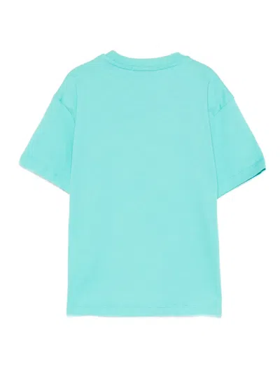 Msgm Logo-print T-shirt In Blue