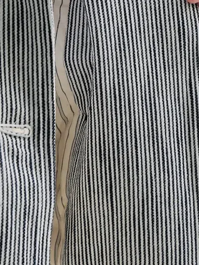 Sessun Striped Oversized Jacket In Gray