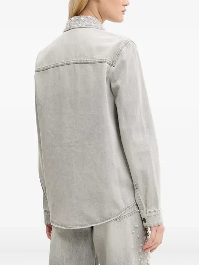 Miss Sixty Denim Shirt In Gray