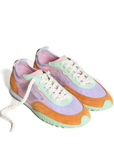 Hoff Parrot Mesh Panel Suede Sneakers In Multi