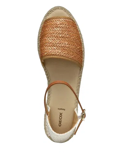 Geox Woven Ankle-strap Espadrilles In Multi