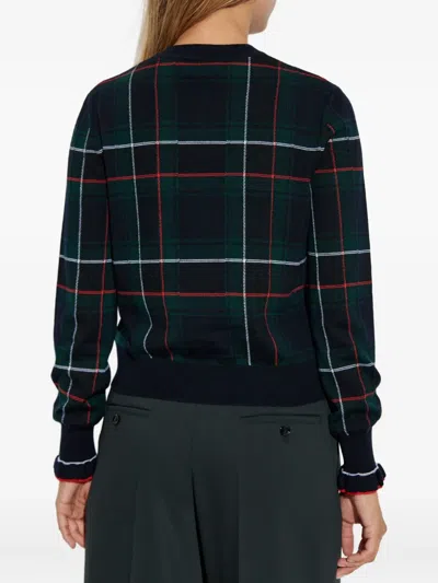 Alexander Mcqueen Mcqueen Check Wool Cardigan In Multi