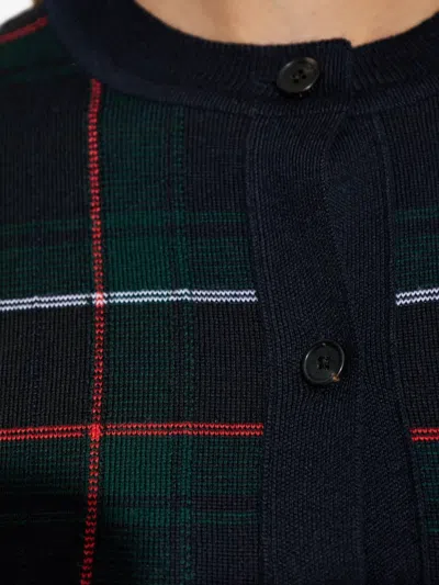 Alexander Mcqueen Mcqueen Check Wool Cardigan In Multi