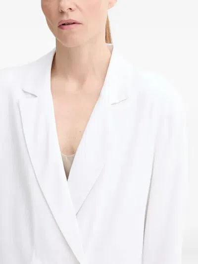 Gestuz Double-breasted Blazer In White