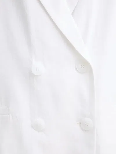 Gestuz Double-breasted Blazer In White