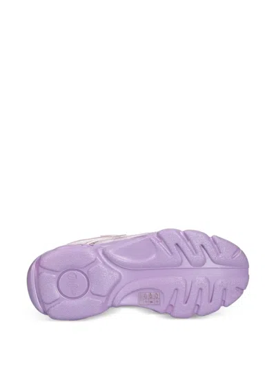 Buffalo Cld Chai Glitter Platform Sneakers In Purple