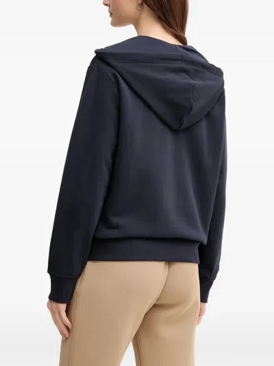 Gant Zip-up Hoodie In Blue