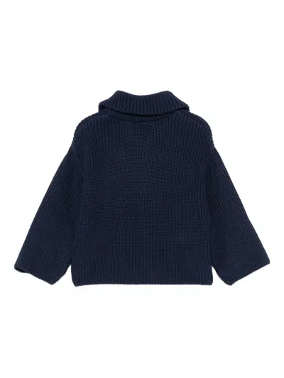 熊猫刺绣拉链毛衣