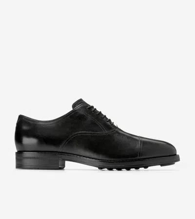 Cole Haan Newmark Grand Cap Toe Oxford In Black