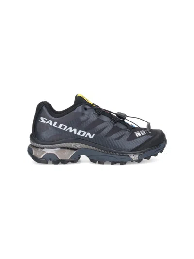 Salomon Streamlined Black Sneakers With Rugged Outsole And Breathable Upper