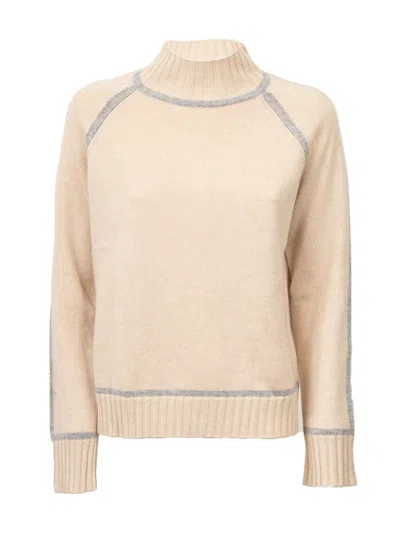 Max Mara Pescara Sweater In Wool And Cashmere In Neutral