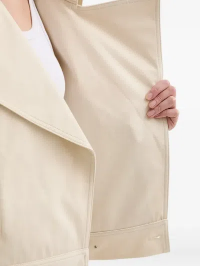 A.l.c Miles Oversized Stretch Cotton Jacket In Neutral