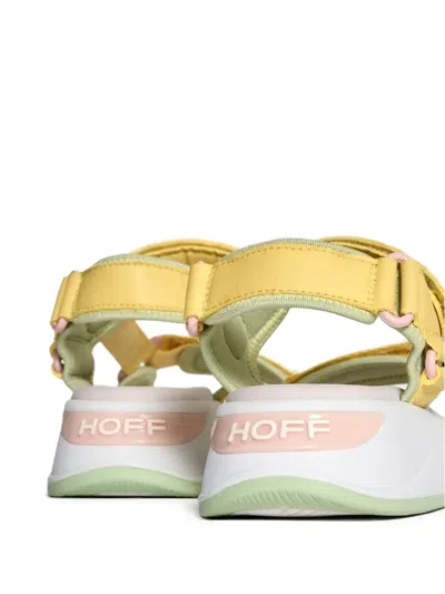 Hoff Strapped Flat Sandals In Yellow