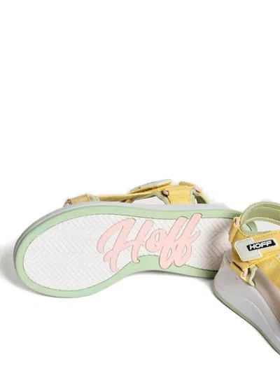 Hoff Strapped Flat Sandals In Yellow