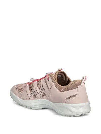 Ecco Terracruise Mesh-panelled Lace-up Trainers In Pink
