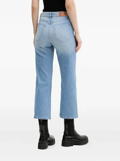 Desigual Patchwork Jeans In Blue