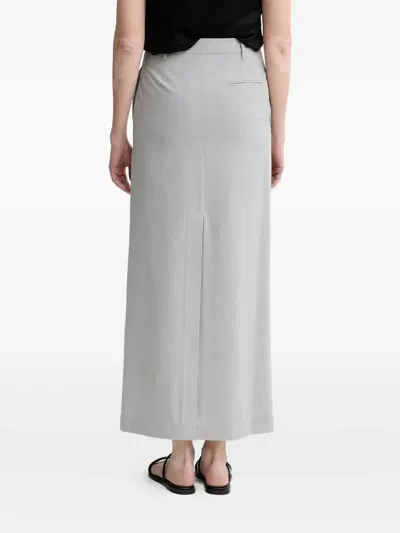 Isabelle Blanche A-line Midi Skirt In White