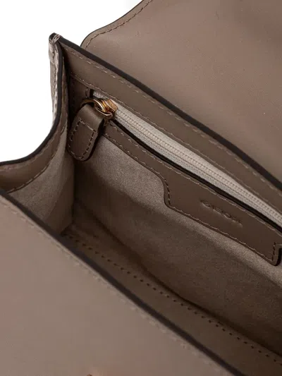 Geox Top-handle Twist-lock Tote Bag In Neutral