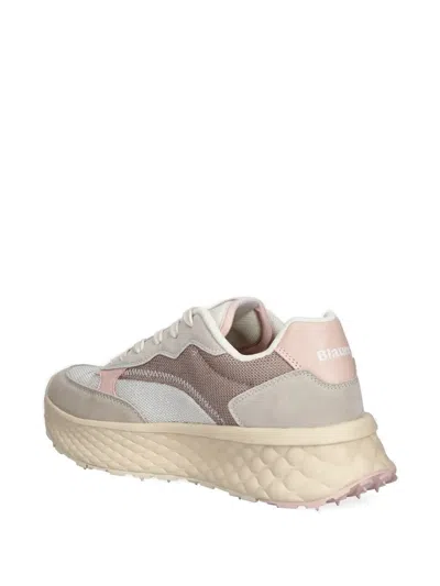 Blauer Lynn01 Mesh-panelled Chunky Sneakers In Neutral