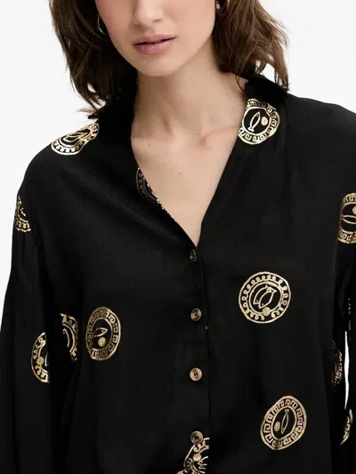 Never Fully Dressed Button-down Shirt In Black