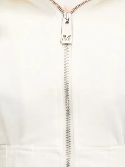 Miss Sixty Cinched-waist Hoodie In White