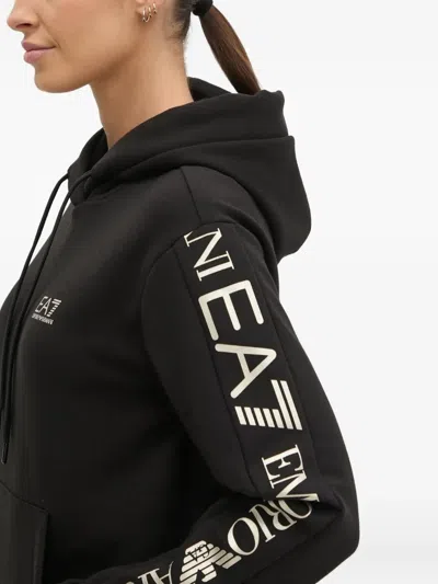 Ea7 Logo Tracksuit In Black