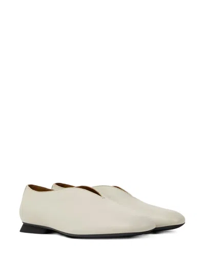 Camper Casi Myra Leather Flat Pumps In Neutral