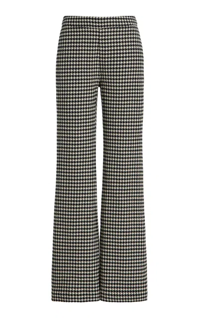 Cara Cara Christopher Houndstooth Wool-blend Pants In Multi