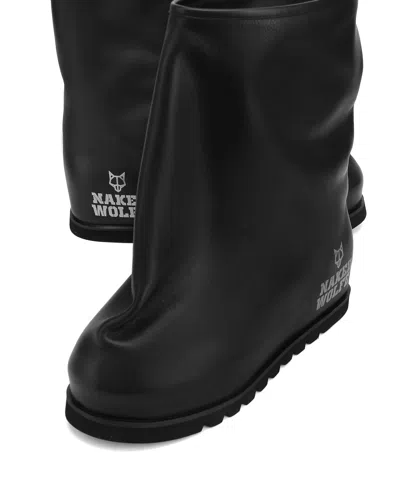 Naked Wolfe Man The Bag Boot Black Leather
