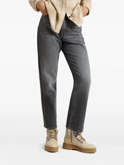 Woolrich Metallic-panel Lace-up Boots In Neutral