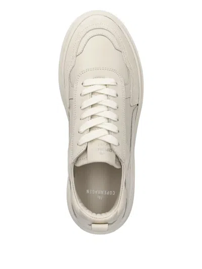 Copenhagen Leather Panelled Platform Sneakers In Neutral