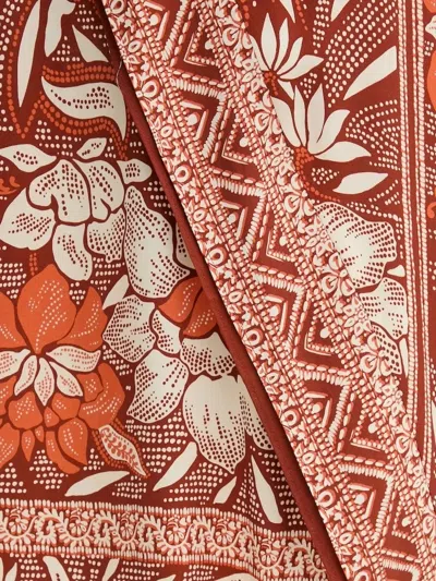 Hoss Intropia Raina Floral-print Wrap Skirt In Multi